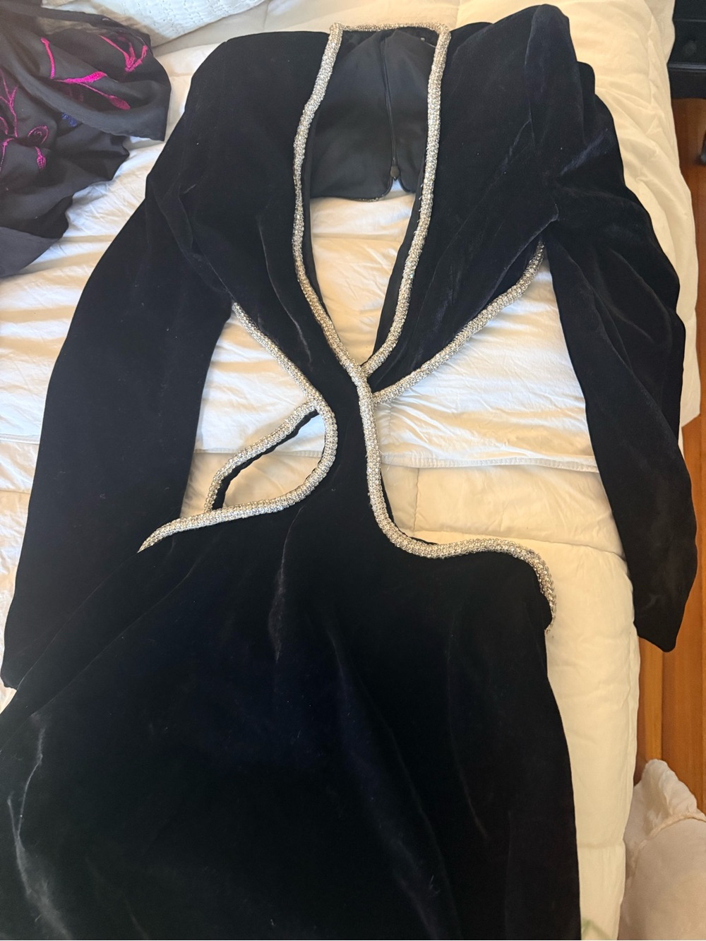 PatBO Black Long Sleeve Dress with Silver Accents - Picture 10 of 10